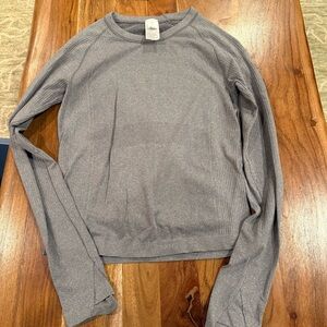 Old Navy Active Ribbed Long Sleeve Running Workout Top Size S